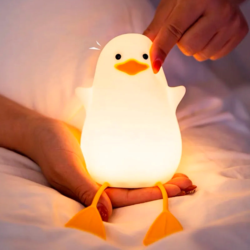 Lámpara de noche LED - Diseño de pato - Luz Cálida